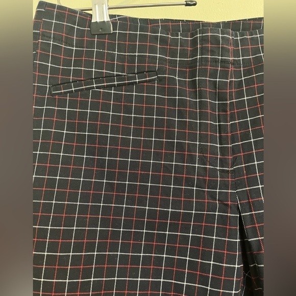 J Jill Womens Navy Blue Ted Plaid Ankle Pants Stretchy size 6 - Picture 7 of 13